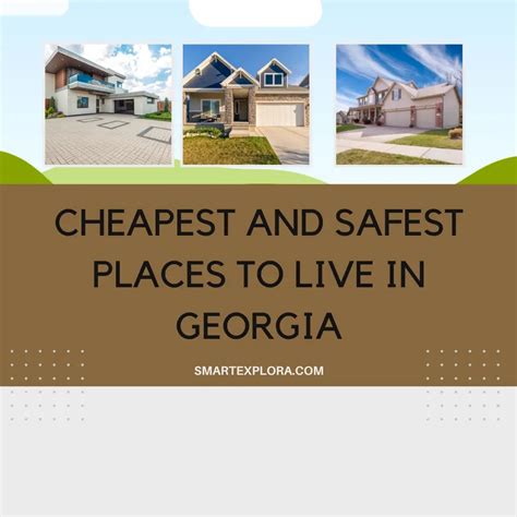 cheapest area to live in georgia